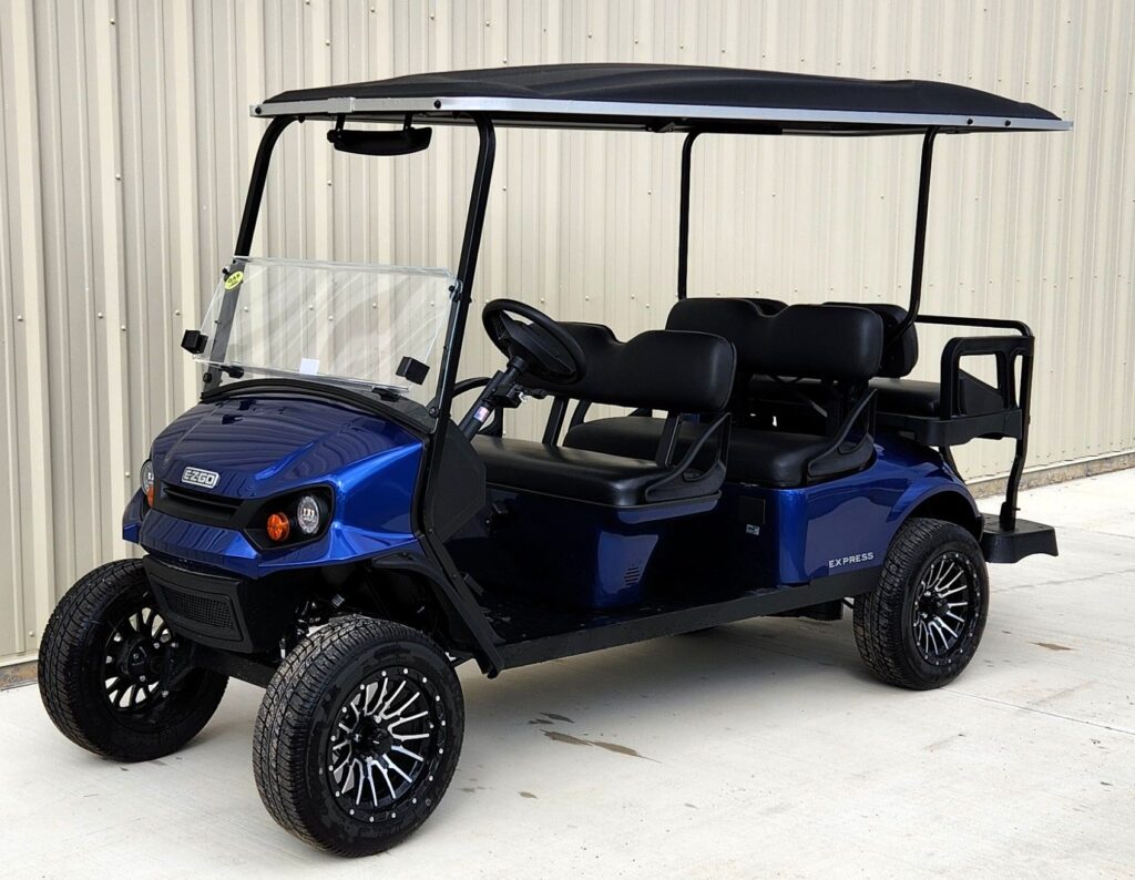 2026 E-Z-GO Express 6 Express Adventure 13.5 Gas Blue image