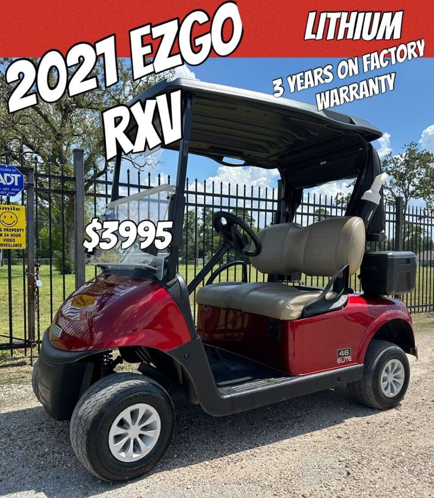 2022 E-Z-GO RXV ELiTE Flame Red image